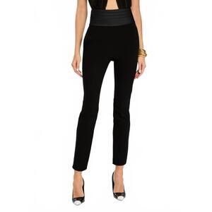 NEW SANS FAFF women's tuxedo cigarette pant in black